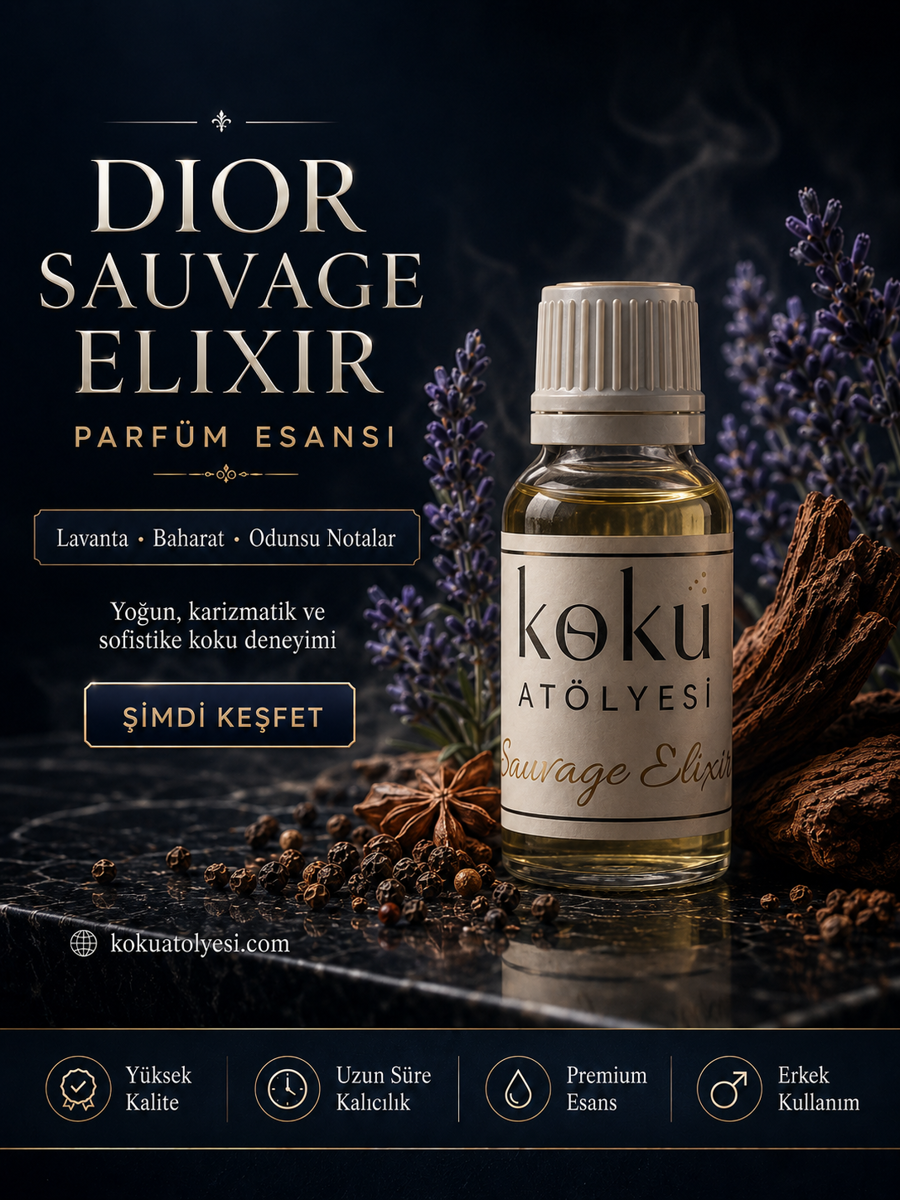 Sauvage Elixir Esintili Erkek Parfüm Esansı | Lavanta, Baharat ve Odunsu Notalı