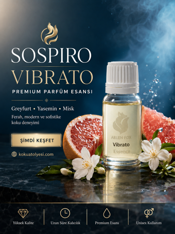 Vibrato Esintili Unisex Parfüm Esansı | Greyfurt, Yasemin ve Misk Notalı
