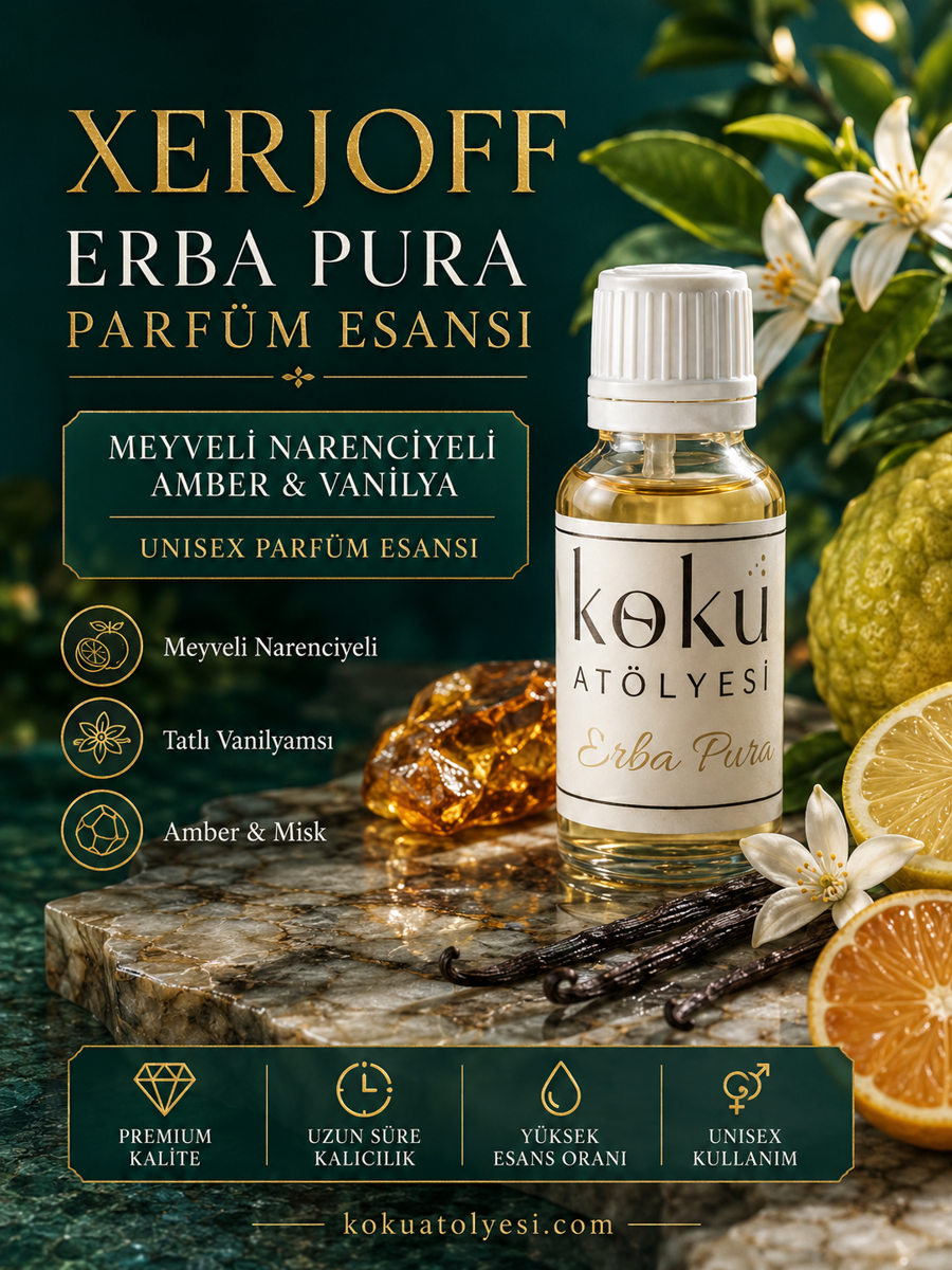 Erba Pura Esintili Unisex Parfüm Esansı | Meyveli, Narenciyeli ve Amberli Koku