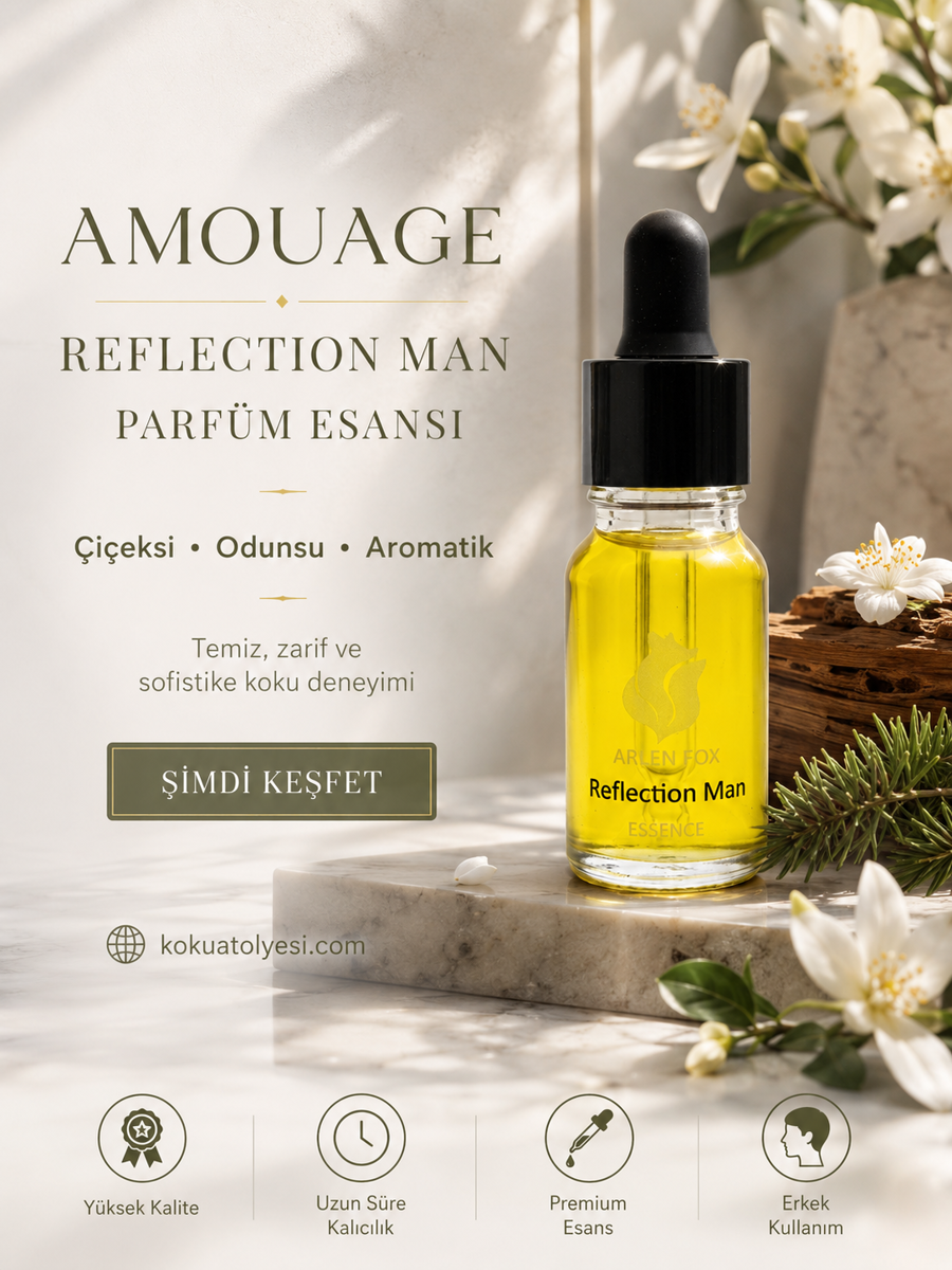 Reflection Man Esintili Erkek Parfüm Esansı | Çiçeksi, Odunsu ve Aromatik Koku 2