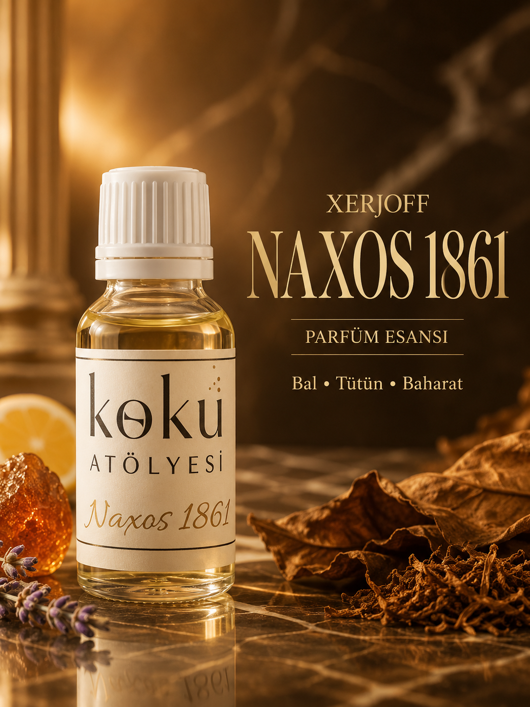 Naxos 1861 Esintili Unisex Parfüm Esansı | Bal, Tütün ve Baharat Notalı