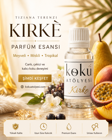 Kirkè Esintili Unisex Parfüm Esansı | Meyveli, Miskli ve Tropikal Koku Kirke