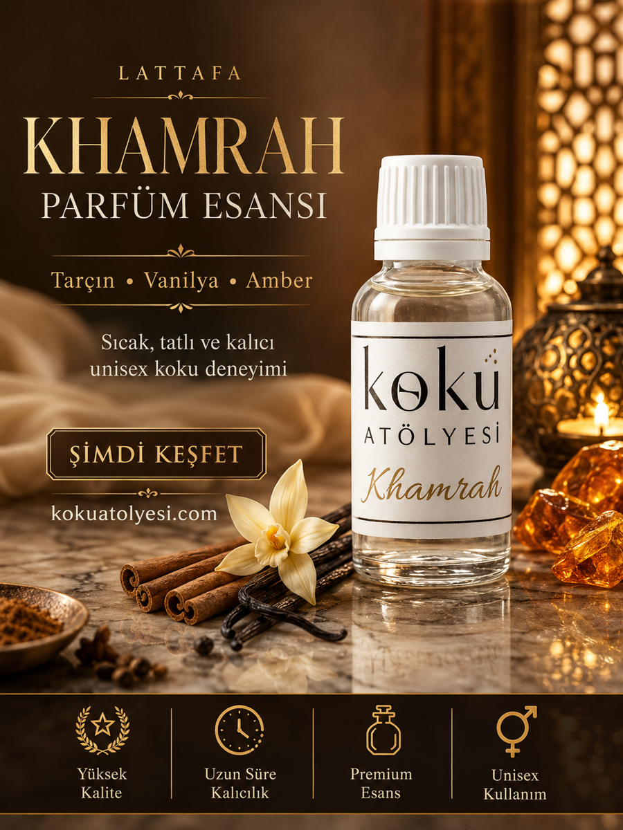 Khamrah Esintili Unisex Parfüm Esansı | Tarçın, Vanilya ve Amber Notalı 2