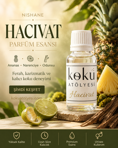 Hacivat Esintili Unisex Parfüm Esansı | Ananas, Narenciye ve Odunsu Notalı