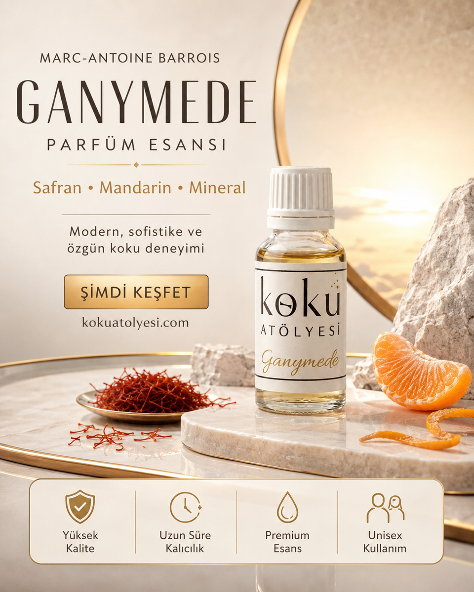 Ganymede Esintili Unisex Parfüm Esansı | Safran, Mandarin ve Mineral Notalı 2