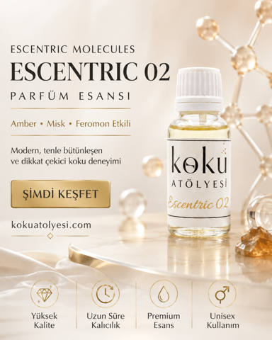 Escentric 02 Esintili Unisex Parfüm Esansı | Amber, Misk ve Moleküler Koku