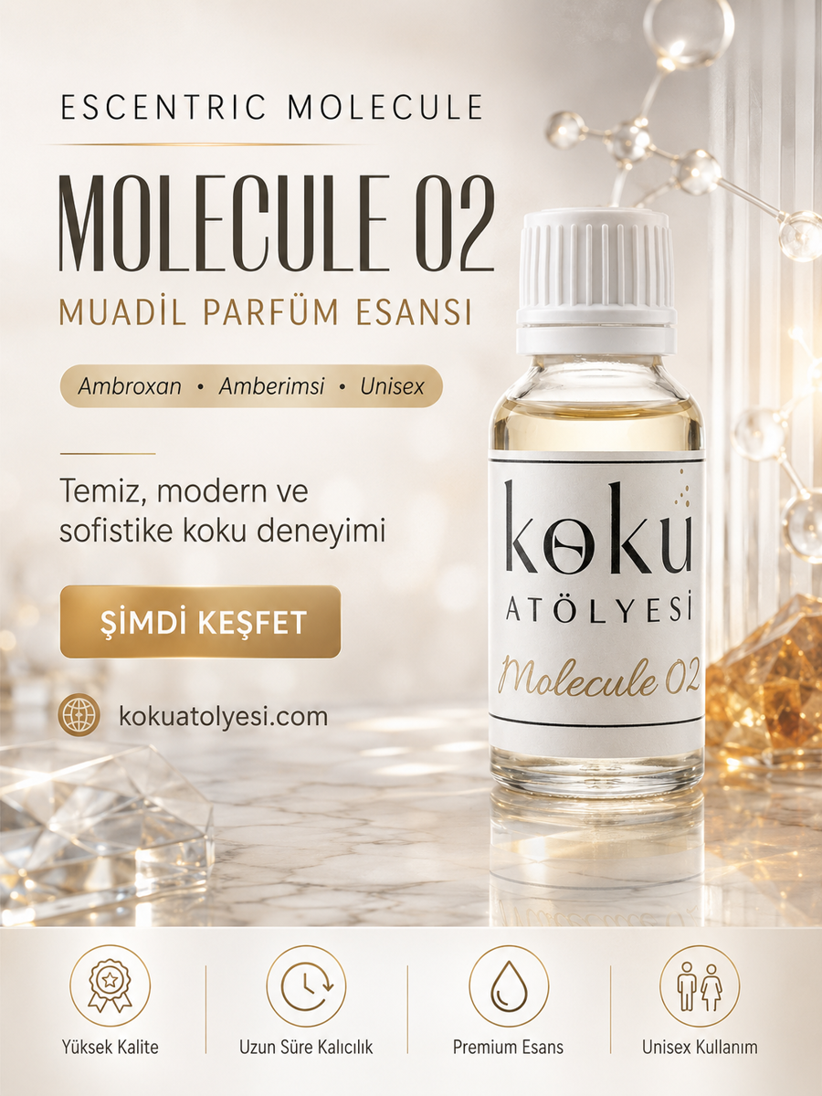 Molecule 02 Esintili Unisex Parfüm Esansı | Ambroxan Notalı Minimal Koku
