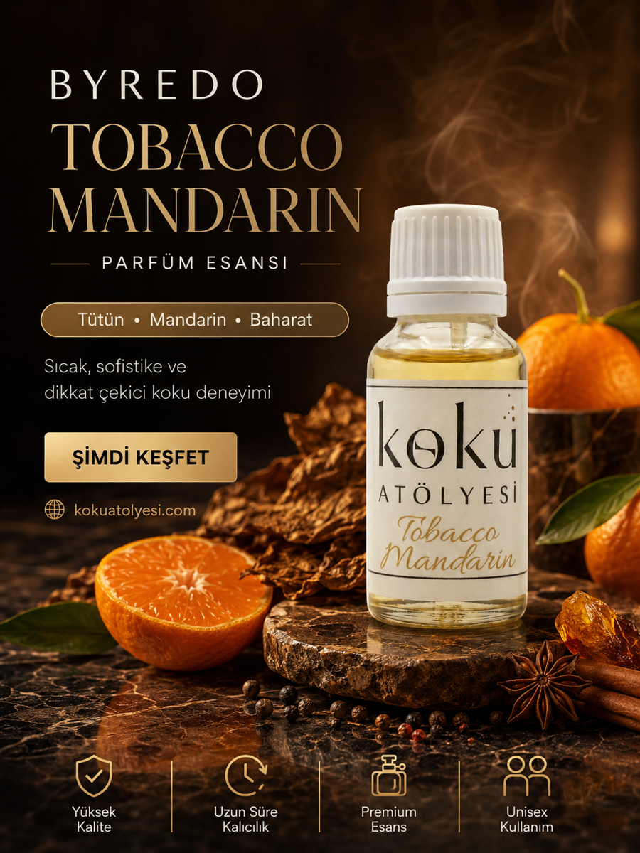 Tobacco Mandarin Esintili Unisex Parfüm Esansı | Tütün, Mandarin ve Baharat Notalı 2