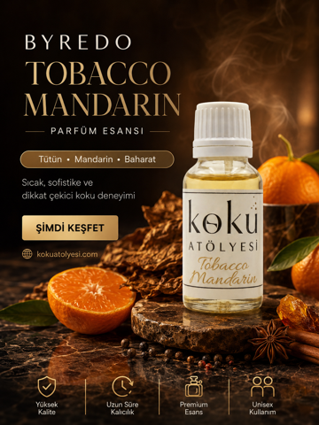Tobacco Mandarin Esintili Unisex Parfüm Esansı | Tütün, Mandarin ve Baharat Notalı