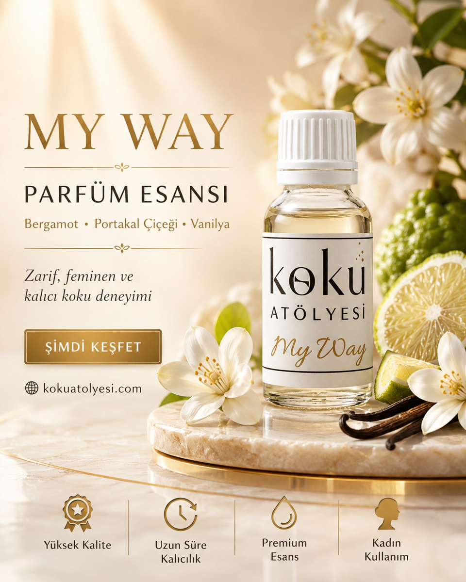 My Way Esintili Kadın Parfüm Esansı | Bergamot, Portakal Çiçeği ve Vanilya Notalı 2