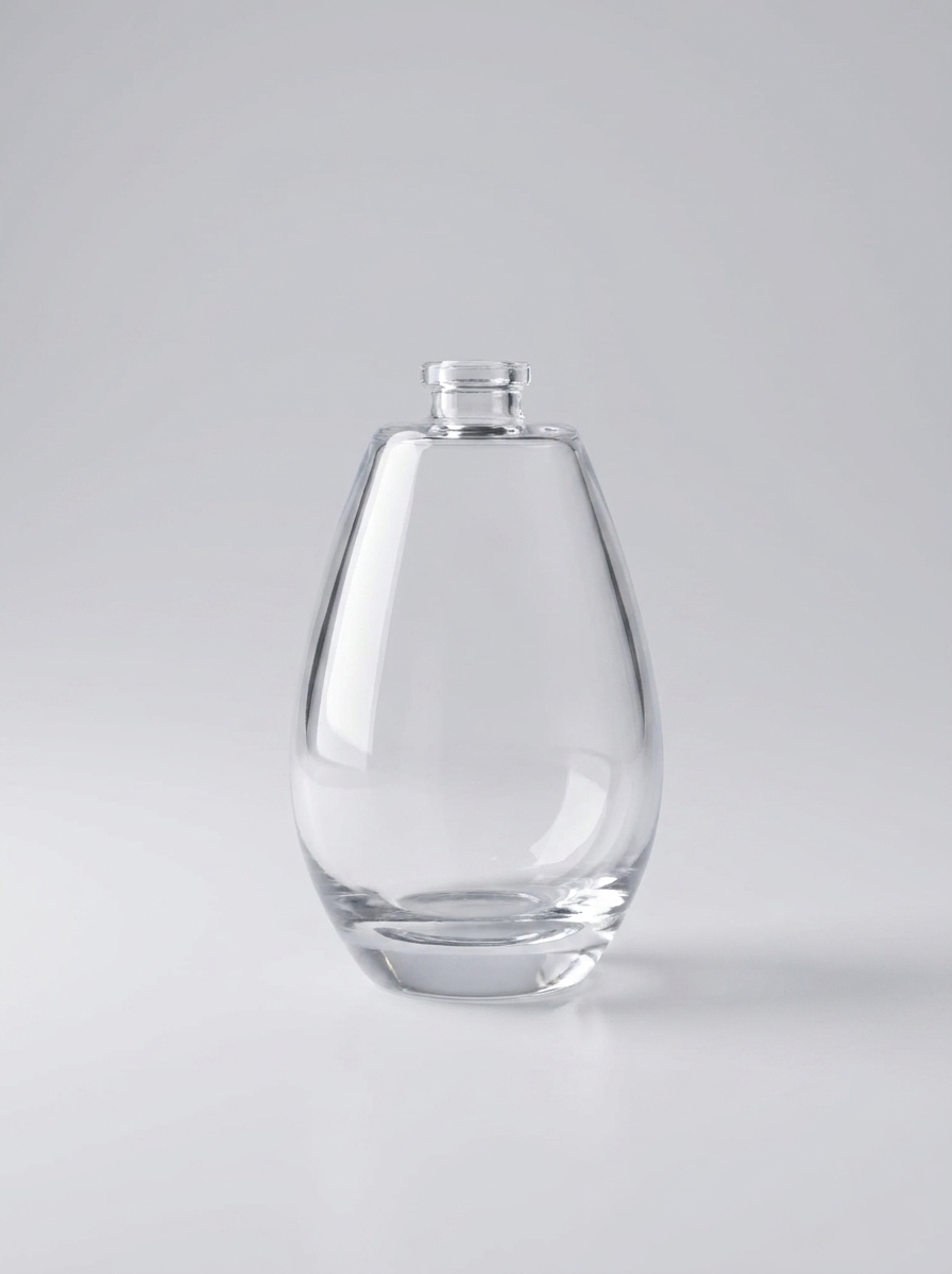 Oval Aura 50 ML Cam Parfüm Şişesi | Şeffaf Boş Parfüm Şişesi