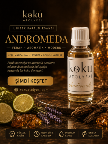 Andromeda Esintili Unisex Parfüm Esansı | Şeftali, Armut ve Vanilya Notalı