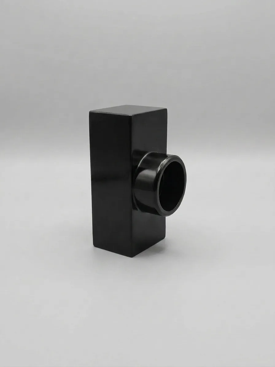 Noir Block Siyah Dikdörtgen Parfüm Şişesi Kapağı | Modern & Premium Tasarım 3