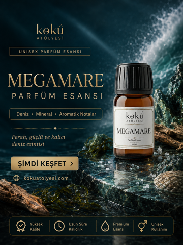 Megamare Esintili Unisex Parfüm Esansı | Deniz, Tuzlu ve Aromatik Notalı