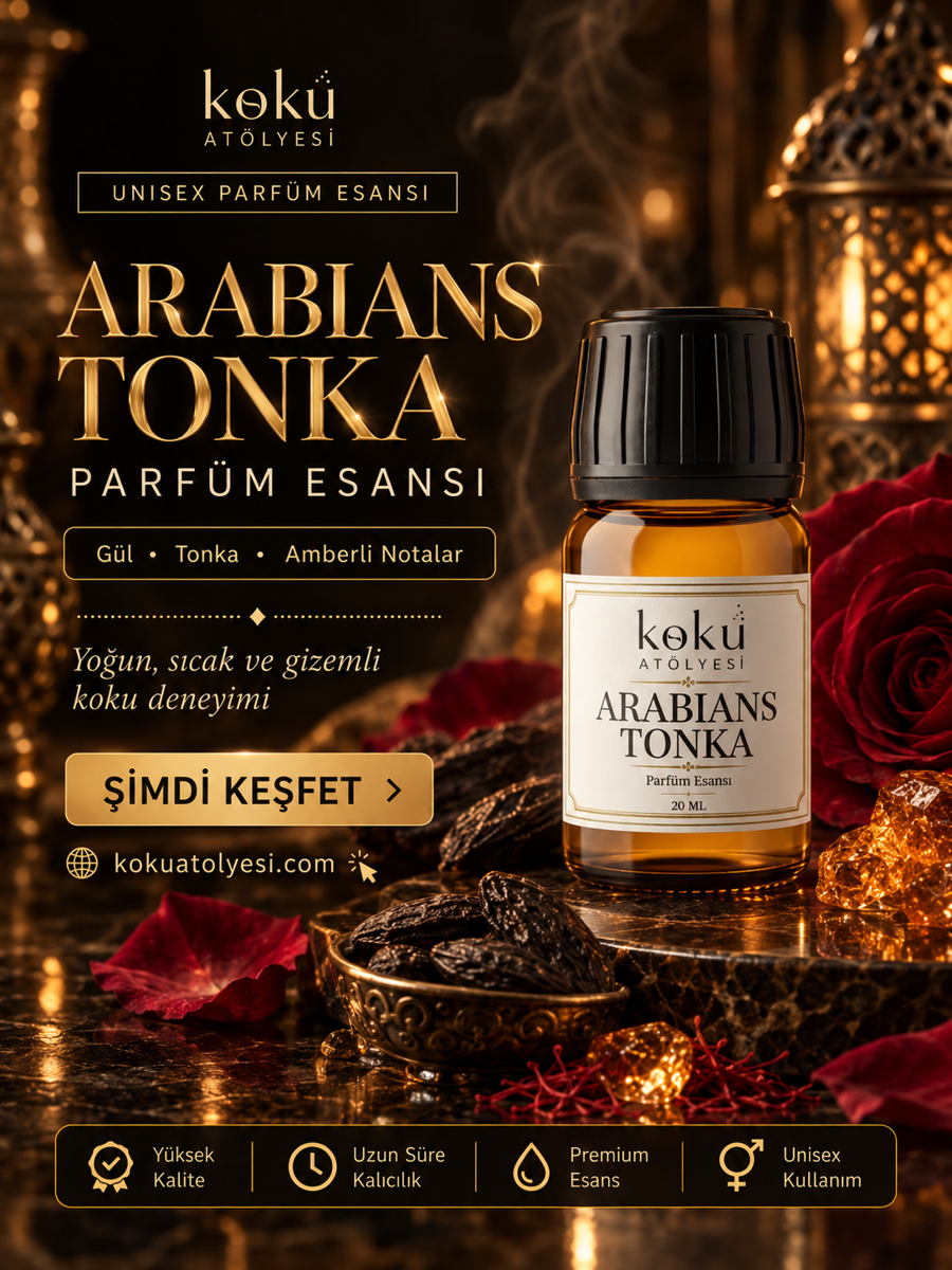Arabians Tonka Esintili Unisex Parfüm Esansı | Tonka, Gül ve Amber Notalı