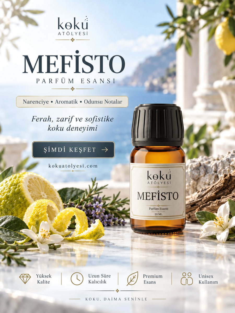 Mefisto Esintili Unisex Parfüm Esansı | Narenciye, Lavanta ve Misk Notalı