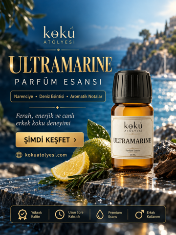 Ultramarine Esintili Erkek Parfüm Esansı | Deniz, Narenciye ve Aromatik Notalı