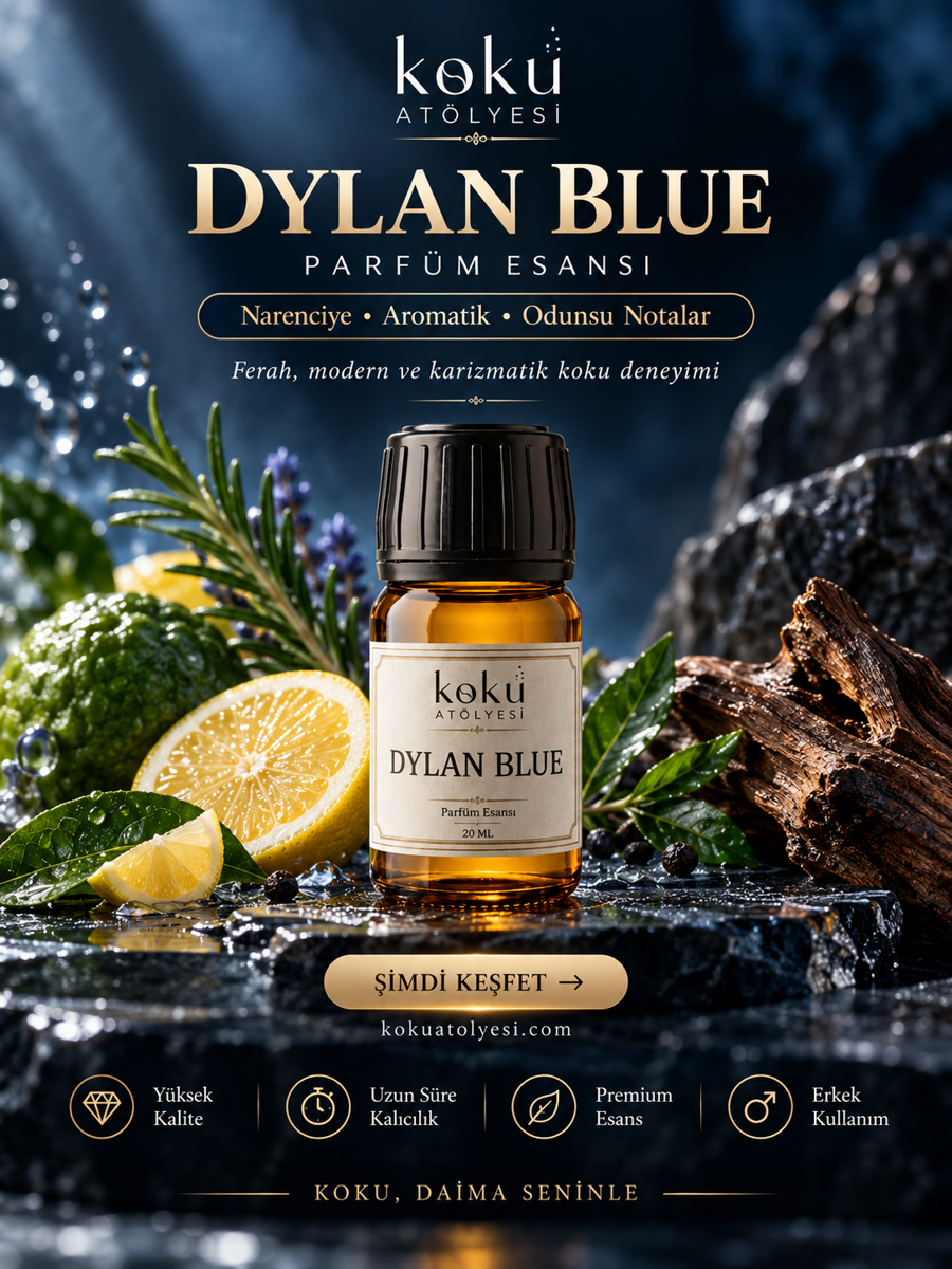 Dylan Blue Esintili Parfüm Esansı | Narenciye, Aromatik ve Odunsu Notalı 2