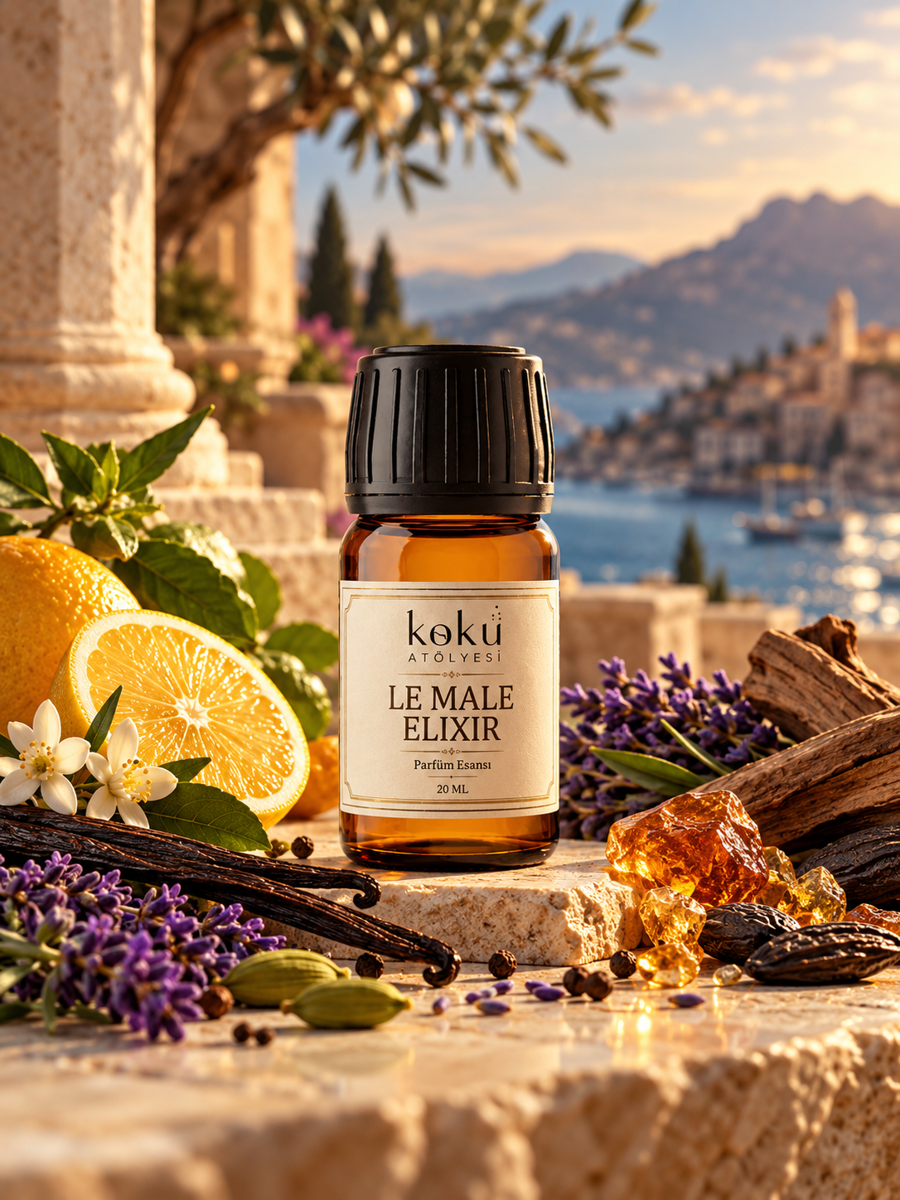 Le Male Elixir Parfüm Esansı | Vanilya, Bal, Tonka ve Aromatik Notalı 2