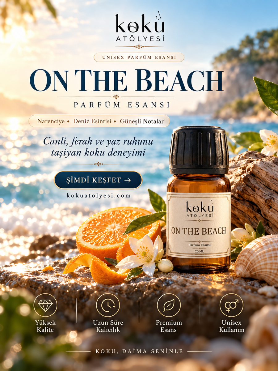 On The Beach Esintili Parfüm Esansı | Narenciye, Neroli ve Aromatik Notalı Unisex Koku 2
